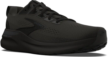 Quarter turn view Men's Brooks Footwear style name Beast GTS 26 Double Wide in color Black/ Black/ Ebony. Sku: 110455-4E076