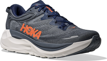 Men's HOKA Footwear in Midnight Blue/ Faded Navy. Sku: 1171932-MLFD