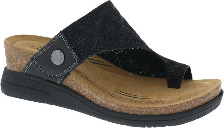 Quarter turn view Women's Birkenstock Footwear style name Summer in color Black. Sku: 4035001