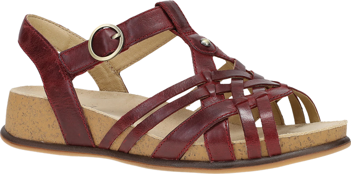 Quarter turn view Women's Dansko Footwear style name Christa in color Plum. Sku: 7806410300