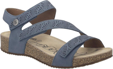 Quarter turn view Women's Josef Seibel Footwear style name Tonga 78 in color Indigo. Sku: 78578-380525