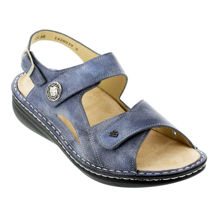 Women's Finn Comfort Barbuda in Jeans Leather. Sku: 02641-705124