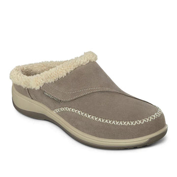 Women's Orthofeet Charlotte in Taupe. Sku: S735-D