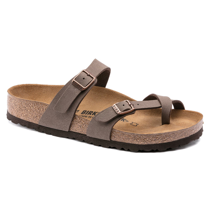 Women's Birkenstock Mayari Birkibuc Regular in Mocha. Sku: 71061